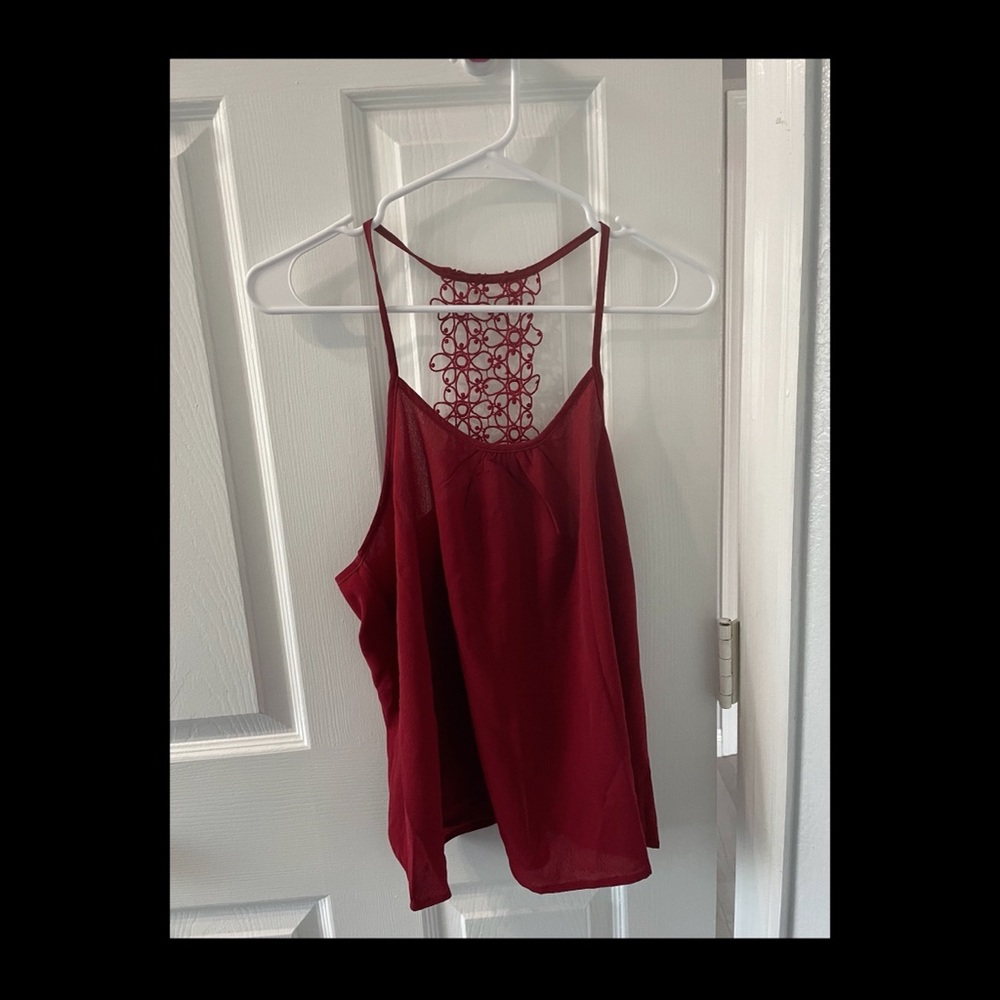 SHEIN burgundy top